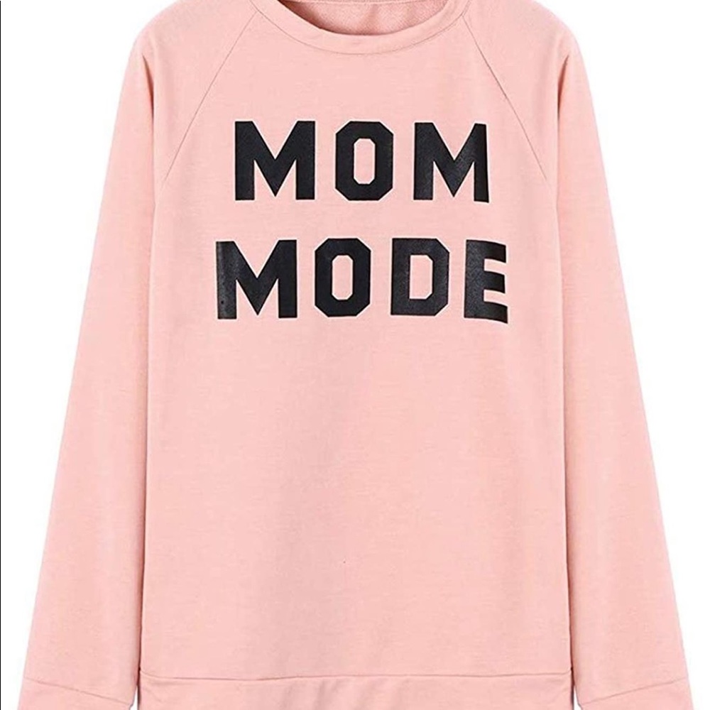 Mom Mode Pink Womens Sweater